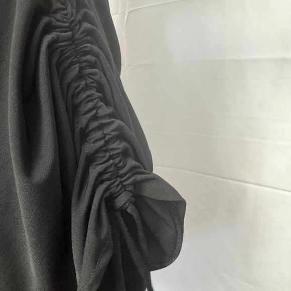 Zara Cowl Neck Sleeveless Dress Black - Picture 7 of 11